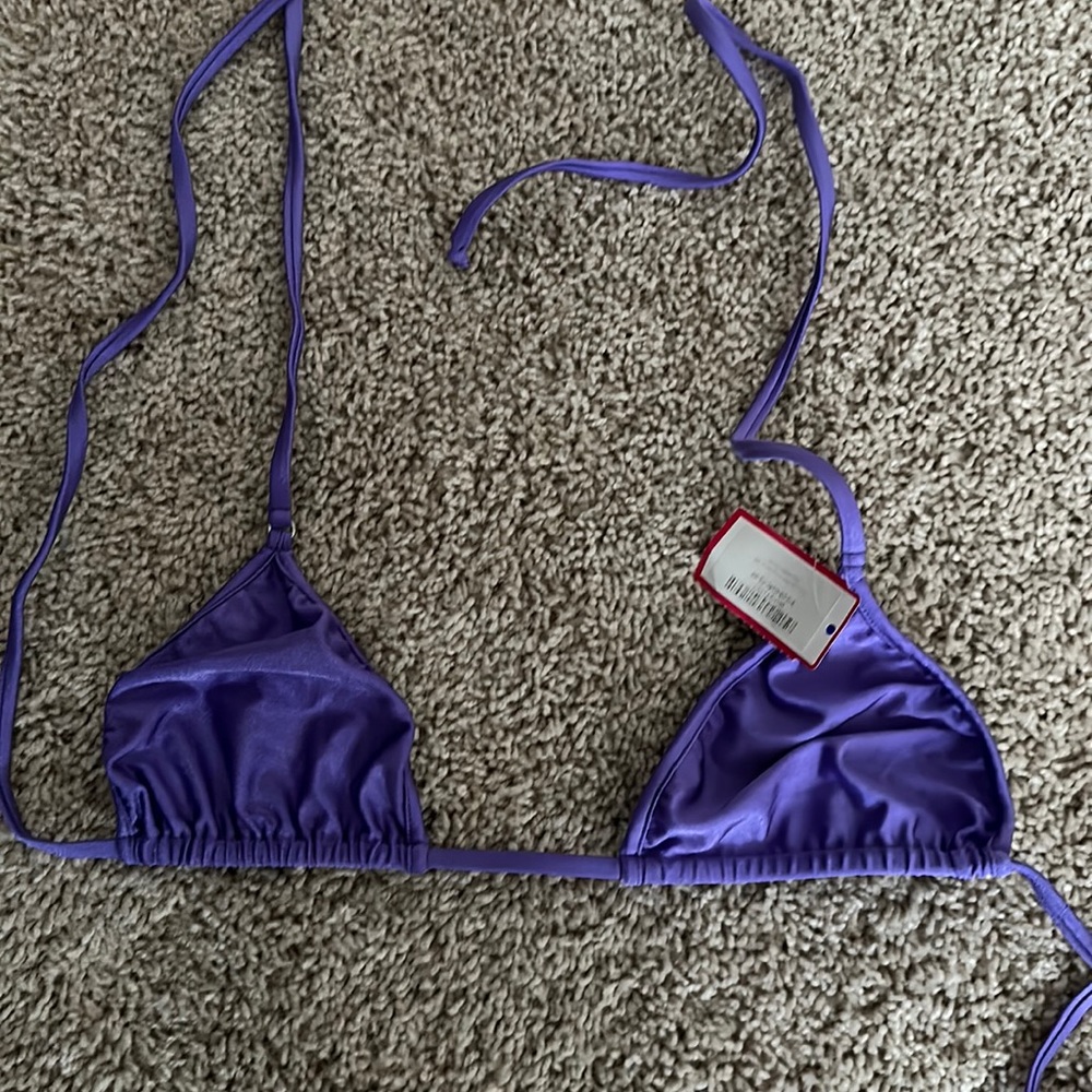 NWT Purple wicked weasel tri-top size Large